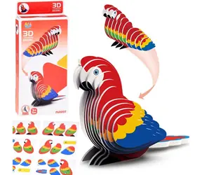 JOKOMISIADA 3D puzzle Papagáj / 24 dielikov / 3D model / 6,5 x 4,5 x 4 cm