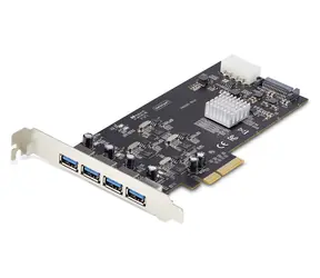 StarTech PCIe karta 4X USB-A čierna / PCIe karta / 4X USB-A / USB 3.2 Gen 1 / 5 Gbps