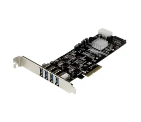 StarTech PCIe karta 4X USB-A / Radič USB / PCIe / USB 3.2 Gen 1 / 2 nezávislé kanály