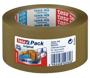 Tesa Ultra Strong 50 mm x 66 m hnedá / Baliaca páska / PVC / interiér a exteriér
