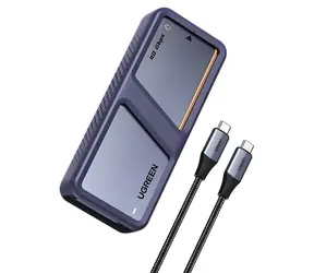 Ugreen D703 šedá / Externé puzdro / M.2 NVMe SSD / USB4 40Gbps / aktívne chladenie