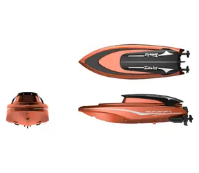DRIVERO RC loď oranžová / dosah 10-15 m / USB nabíjanie / doba jazdy 8-12 min