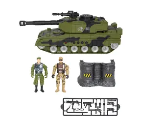 STARX Tank so zvukom / Vojenská sada / svetelné a zvukové efekty / figúrky vojakov