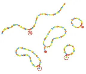 Simba Art&Fun Neónové nacvakávacie korálky / Kreatívna súprava / 250 ks