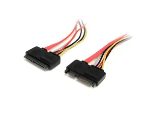 StarTech SATA predlžovací kábel červená / Kábel / SATA 22-pin - 7 +15-pin / 0,35 m / 6 Gbit / s