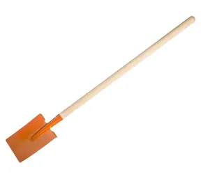 TEDDIES Rýľ s násadou oranžový / Hračka na záhradu / Rovný / 82 cm