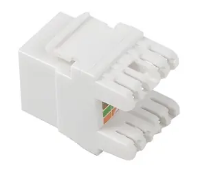 Lanberg Keystone modul RJ45-LSA biely / Keystone modul / CAT.6A UTP / beznástrojový, 180 ° / pinúť 568A/B