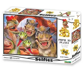 Prime 3D Puzzle Raptoria selfie / 3D efekt / 100 dielikov