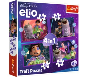 Trefl Puzzle Elio mimozemskej misie 4v1