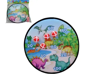 Terč s dinosaurami a loptičkami na suchý zips