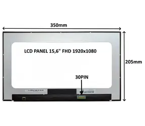 15,6" SIL LCD panel FHD IPS matný / Náhradný diel / 1920x1080 / 30 PIN / bez úchytov / LED