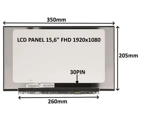 15,6" SIL LCD panel FHD IPS matný / Náhradný diel / 30 PIN / bez úchytov / LED