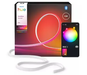 Philips Hue OmniGlow 5m biela / LED svetelný pásik / Bluetooth & Zigbee / silikónový plášť