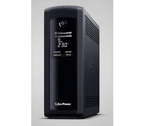 CyberPower Value Pro séria GreenPower UPS čierna / 1200 VA / 720 W / Schuko zásuvky / LCD / USB