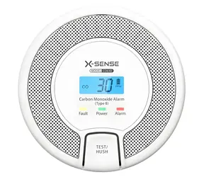 X- Sense CO03D / Detektor oxidu uhoľnatého / LCD displej / elektrochemický senzor / alarm 85 dB