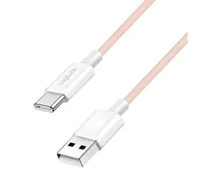 LogiLink USB-A - USB-C ružová