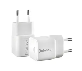 INTENSO W30C GaN biela / Nabíjačka / 2 ks / USB-C / PD 3.0, QC 4.0 / 30W