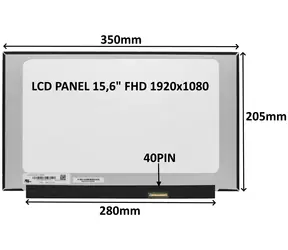 15,6" SIL LCD panel FHD IPS matný 144Hz / Náhradný diel / 40 PIN / bez úchytov / LED