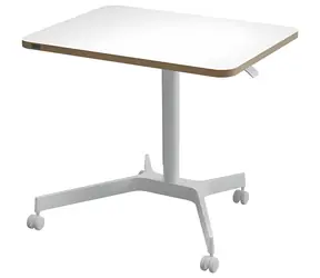Leitz Ergo pojazdný výškovo nastaviteľný stôl biela / Stôl / 75-114 cm / nosnosť 20 kg / 80×60 cm
