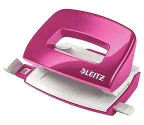 Leitz NeXXt 5060 metalický ružový / Mini dierovač / do 10 listov / A4, A5, A6