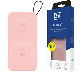 3mk PastelUp 10000mAh ružová / Powerbank / 22.5W / MagSafe / USB-A / USB-C