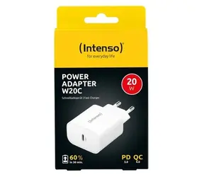 INTENSO W20C biela / Nabíjačka / 1x USB-C / 20 W / PD