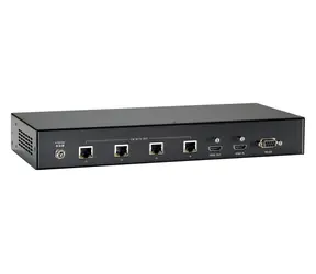 LevelOne HDMI Cat5 AV vysielač čierna / AV vysielač / 4X RJ45 / 4K / 100 m / PoE / HDCP