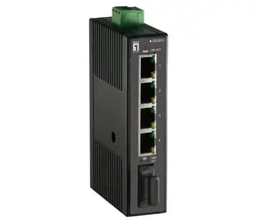 LevelOne Industriálny switch 4X FE, 1x SC MM 2 km