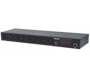 Intellinet 19" PDU monitorovaná čierna / PDU / 1U / 8x C13 / 20 A / RJ-45 monitoring
