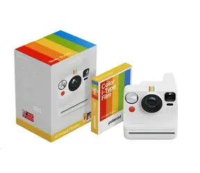 Polaroid Now+ Gen 3 biela / Fotoaparát pre okamžitú fotografiu / Bluetooth / Automatické ostrenie / Farebný film 8 ks