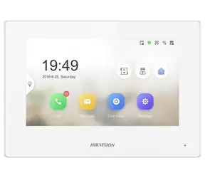 HIKVISION DS-KH6320-WTE1-W biela / IP bytový monitor / 7" dotykový displej / Wi-Fi / PoE
