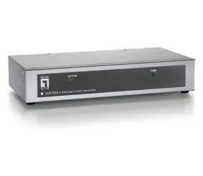 LevelOne VGA Cat5 AV vysielač / AV vysielač / 300 m / 4× RJ45 / až 2048 × 1536 px