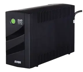 Ever DUO 550 PL AVR USB čierna / Záložný zdroj UPS / 550 VA / 330 W / Line-Interactive / AVR / USB
