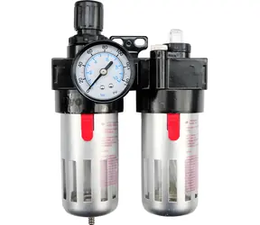 Vorel 81556 / Regulátor tlaku vzduchu 1/2" / max. 10 bar / s filtrom (90 cm3) a primazávaním (60 cm3)
