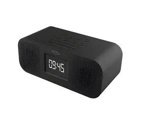 Xoro Budík s internetovým rádiom čierna / Internetové rádio / WiFi / Bluetooth / farebný displej