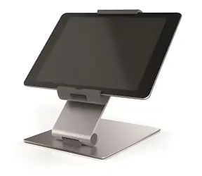 Durable stolný držiak tabletu 7-13" strieborná / Držiak tabletu / náklon 0-88 ° / otočný 360° / uchytenie na stôl