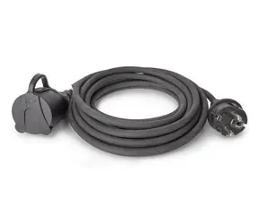 Entac predlžovací kábel 5m čierna / Predlžovací kábel / IP44 / 230 V / 3680 W