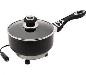 Compass Ohrievací hrniec 1,9 ls pokrievkou / Cestovný hrniec do auta / 12V / 165W / nepriľnavý povrch