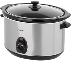 Lund Pomalý hrniec 5,6 l / Pomalý hrniec / 320 W / keramická misa / nerez / sklenené veko