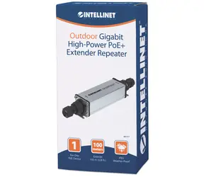 Intellinet PoE+ Extender 561211 Outdoor / PoE+ extender / 2- Port / 1000 Mbps / 100 m / IP65