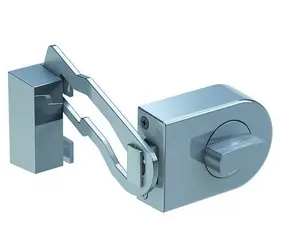 Olympia RS 50R nerez / Prídavný zámok na dvere / So zaisťovacou závorou / 65 × 128 × 27 mm