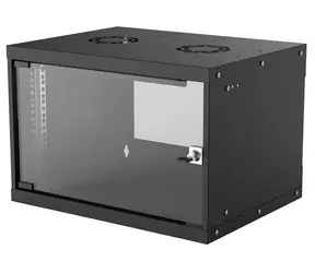 Intellinet Nástenný rozvádzač 540x400 mm čierna / Rozvádzač / 19" / 6U / Flatpack / nosnosť 50 kg
