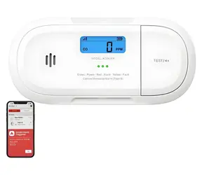 X- Sense XC04-WX / Detektor oxidu uhoľnatého / Wi-Fi / LCD displej / elektrochemický senzor