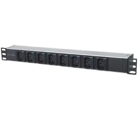 Intellinet PDU 19" 8x C13 čierno-strieborná / PDU / 1U / 8x zásuvka C13 / 16 A / kábel 2 m