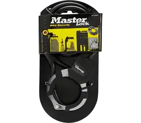 Master Lock Street Cuff 8275EURDPROBLK čierna / Káblový zámok / 1 m / O 8 mm / 2 kľúče