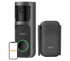 IMOU Doorbell 2S čierna / Bezdrôtový videozvonček / 2K / PIR senzor / Wi-Fi / batéria 5000mAh