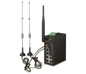 Planet IoT/M2M priemyselná brána / Priemyselná brána / 1x WAN + 3x LAN 1Gb / 2x LTE / WiFi ac / 3x COM / DIN, IP30