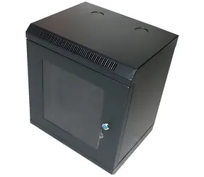 Xtendlan Skriňa 10" 12U 280×350 mm čierna / Nástenný rozvádzač / presklené dvere