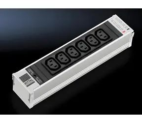 Rittal PSM 6x C13 L250mm čierna / Zásuvkový modul / 6x C13 / 250 mm