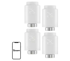 Sonoff TRVZB, balenie 4 ks / Termostatická hlavica / ZigBee / Chytré vykurovanie